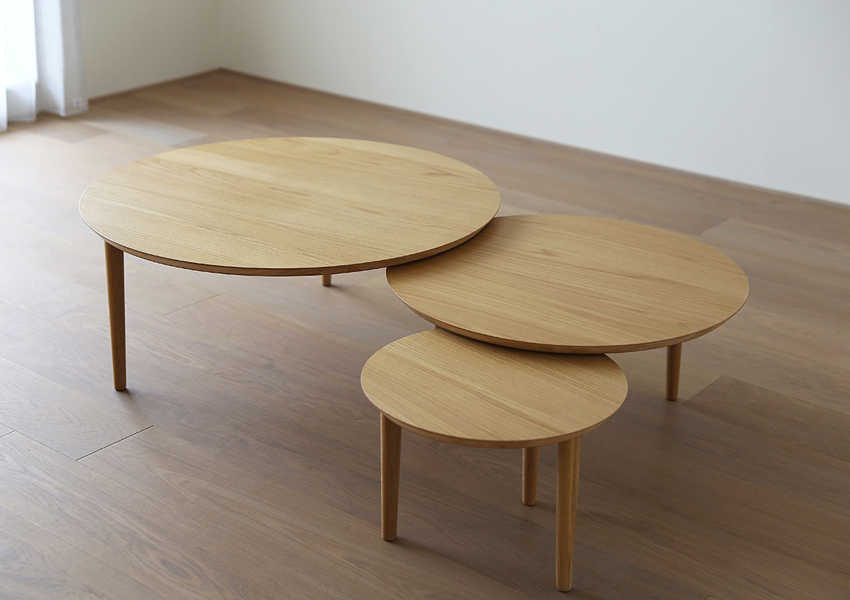 バルーン リビングテーブル 90-3 OAK(W160×D90×H37cm)税込