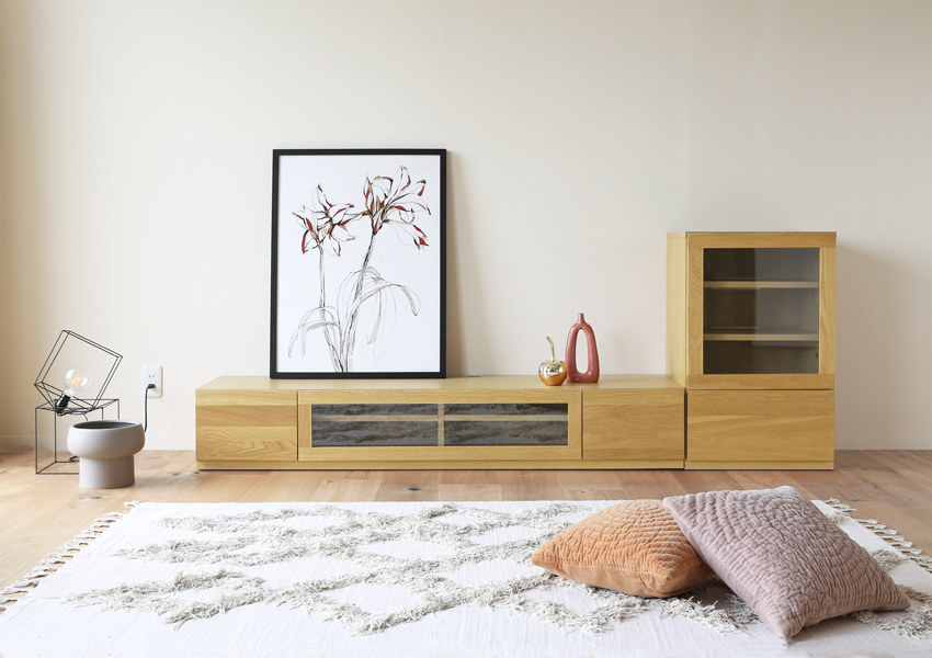 レッチェ 164TVボード WHITEOAK(W164×D44×H35cm) | 高野木工株式会社