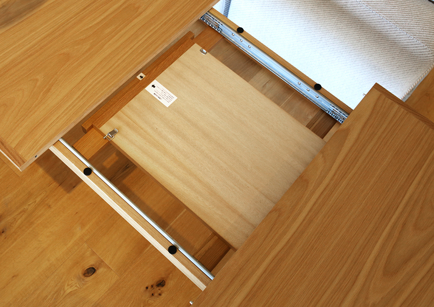 オープ 伸長式ダイニングテーブル OAK(W140～180/W160〜200×D85×H71cm